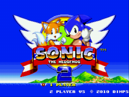 Sonic 2 Dimps Edition Title Screen